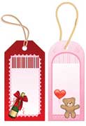 Price tag with barcode
