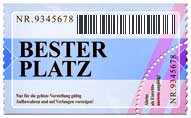Tickets with barcode