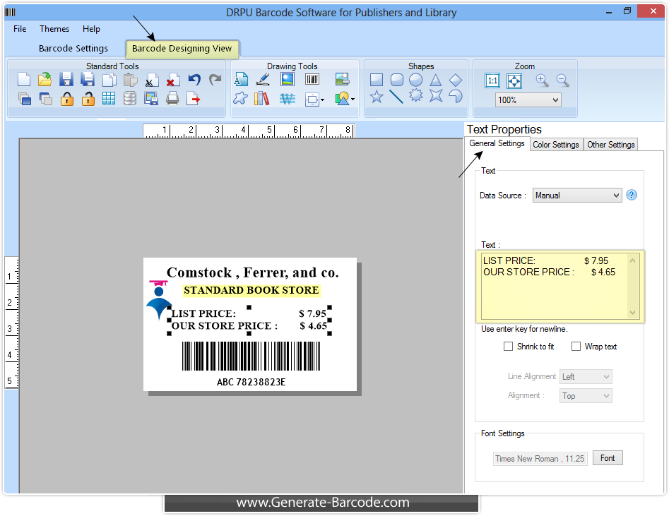 Publisher barcode generator library card label creator software