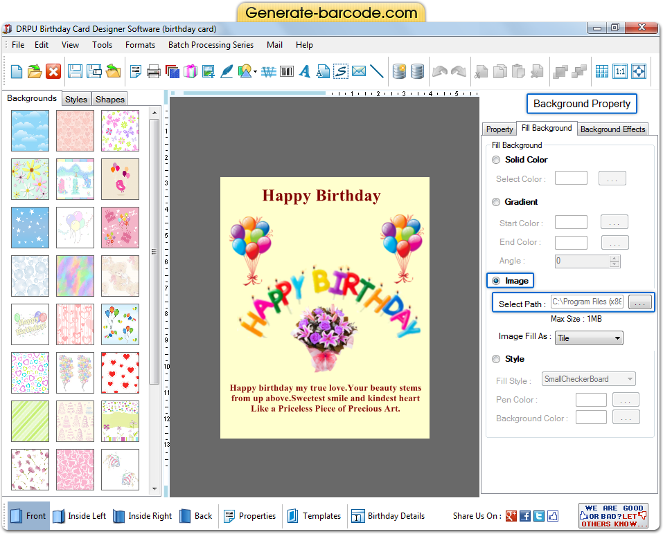 Birthday Card Maker Software design customized birthday card – Generate ...