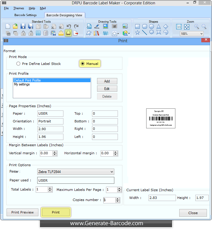 Codabar Barcode Font Designed By DRPU Barcode Software Generate   Codabar Scr 04 