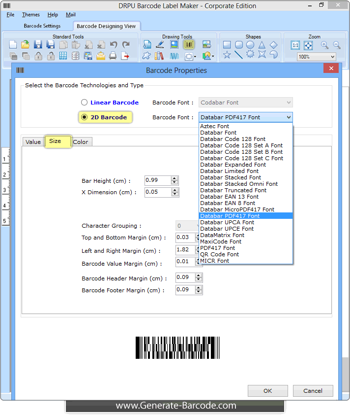 generate-and-print-databar-pdf417-barcode-font-generate-barcode